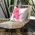 thumbnail image 2 of Amrita Sen Waterflower Indoor/Outdoor Pillow with Removable Cover in White Pink Green20x20, 2 of 5