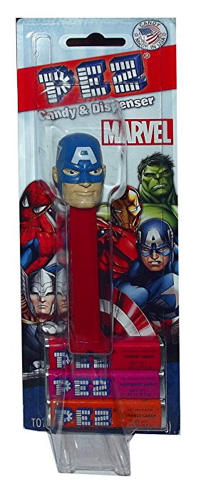 2016 Marvel PEZ Avengers LED Captain America & Iron Man Dispensers In Package 