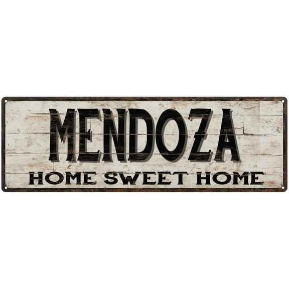 MENDOZA Rustic Home Sweet Home Sign Gift 6x18 Metal Decor 106180084134