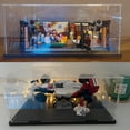 thumbnail image 4 of Vitrina de acrílico transparente espesado para Lego 21319 Ideas Central Perk Collectibles Ensamblar caja transparente con base de madera y plástico negro en el interior 13,8 x 9,8 x 5,9 pulgadas, 4 of 5