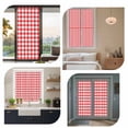 thumbnail image 7 of Red White Plaid Window Privacy Film, Modern Farmhouse Buffalo Check Gingham Static Cling UV Sun Blocking Heat Control Window Tint, Non-Adhesive One Way Windows Privacy Cover 17.7''x78.7'', 7 of 7