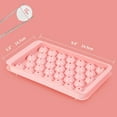 thumbnail image 3 of Ice Hockey Machine Mini Round Ice Cube Mold with Lid for Cocktail Whiskey Tea Coffee (Pink), 3 of 5