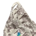 thumbnail image 5 of Hummingbirds Lounger Chair Bag, Birds and Flowers Monochromic Classical Design Nostalgia Ornate, High Capacity Storage with Handle Container, Lounger Size, Cream Beige Brown, by Ambesonne, 5 of 5