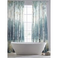 thumbnail image 5 of Modernism Tree Sheer Curtains 96 Inch Length 2 Panels Set, Spring Forest Scene Oil Painted Voile Window Treatment Semi Sheer Long Curtains Drapes for Bedroom/Living Room/Kitchen 52"x96"x2, 5 of 7