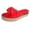 Red, variant on Womens Espadrilles on Wedge Sandals Slides Bow Tie Platform Open Toe Summer Shoes