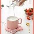 thumbnail image 6 of Mug Warmer for Desk,Coffee Cup Warmer Cordless,USB Rechargeable Portable Auto Shut-Off Heating Pad,Home Office Water Tea Coffee Milk Warmer Pad,White, 6 of 7