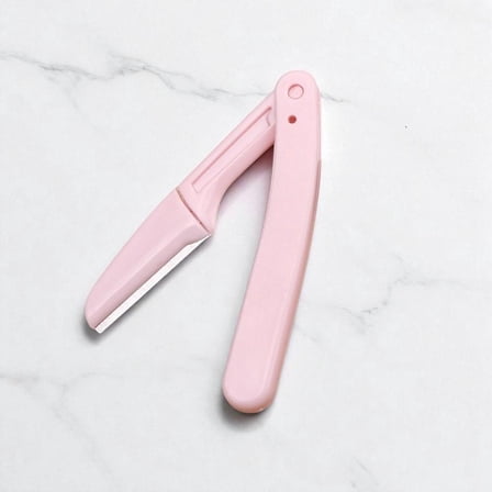 Precision Pink Folding Eyebrow Razor Easy Trimmer for Beginners