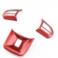 thumbnail image 3 of 3Pcs/Set ABS Car Steering Wheel Button Cover Sticker Interior Decoration for MG5 MG6 MG ZS Car Styling Red, 3 of 5