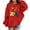 Red, variant on Telankuip Happy New Year 2026 Hoodies Kids Boys Girls Funny Graphic Pullover Sweatshirts Loose Long Sleeve Casual Holiday Hooded Tops with Pockets Winter Clothes White 160