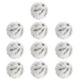 thumbnail image 1 of 10 piezas de cuentas de bola redondas, cuentas espaciadoras plateadas plateadas, suministros de joyería hechos a mano, accesorios para hacer Ropa, zapatos y accesorios Miscelánea Estilo Oro Blanco 8MM Sonducket AP010775-19B, 1 of 6