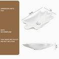 thumbnail image 4 of 24x13 Inch Shell Shape Above Counter Bathroom Vessel Sink, White Ceramic Vanity Bowl, 3D Ocean-Inspired Design, Pre-Installed Drain, No Faucet Hole, 4 of 6