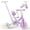 Purple, variant on GOBOKLE 5-in-1 Tricycle for Toddlers Ages 1-3, Balance Bike with Light-up Wheels, Adjustable Seat and Handlebar, Pink