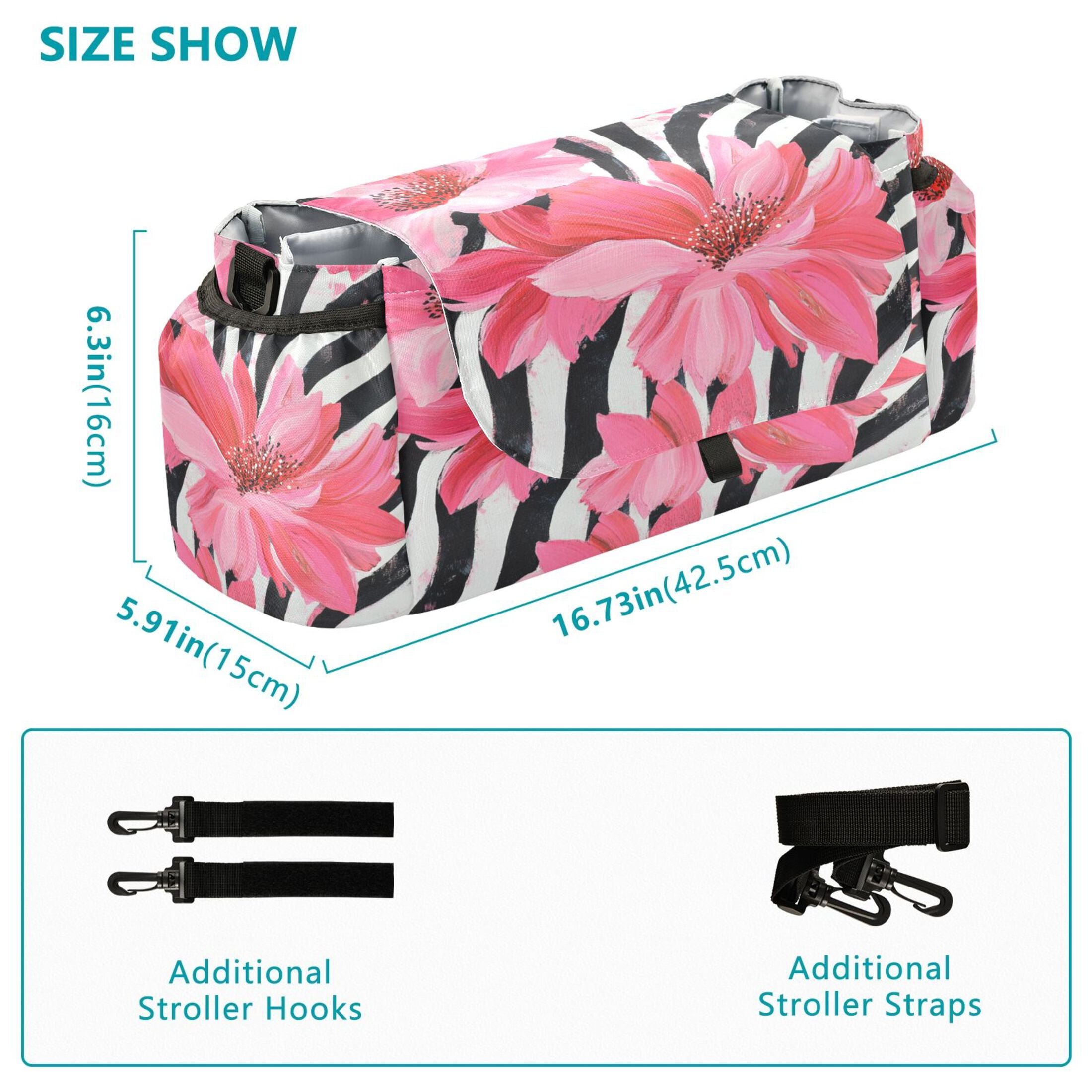 DIXRUYEE Stroller Organizer Petal Symphony Printed