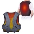 thumbnail image 3 of Qarigey Camping senderismo viajar mujeres hombres chaleco de calefacción 3 modos ajustable algodón chaqueta de calentamiento otoño cuerpo calentador Camisetas S Qarigey AP013475-01, 3 of 6