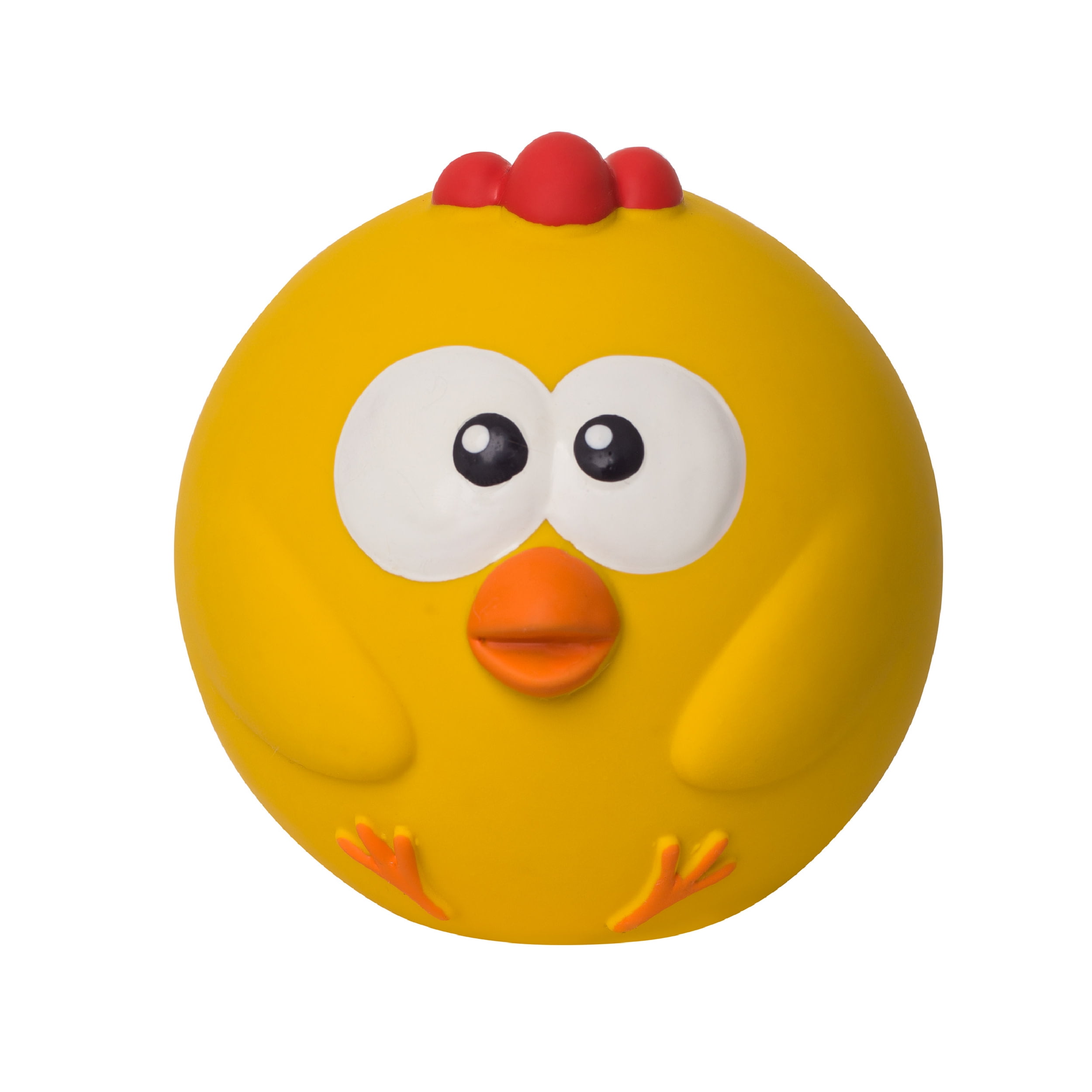 Outward Hound Sillyz Chick Ball Dog Toy, Yellow, One-Size