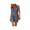 BlueGrey, variant on Women's Summer Overall Button Down Jumpsuits Cotton Linen Sleeveless Wide Leg Short Romper One Piece with Pockets