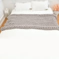 thumbnail image 3 of Yeacher Handmade Knitted Blanket Thick Chenille Thread Bed Blanket Sofa Cover Photo Prop, 3 of 8