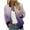 A-Purple, variant on Gradient Jacket for Women Zip Up Lightweight Long Sleeve Jackets Casual Loose Coat Outwear with Pockets A-Red XXL