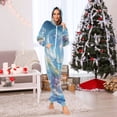 thumbnail image 7 of FORMRS Onesies Pajama for Adults Unisex Hoodie Winter Jumpsuit One Piece Sleepwear, Sizes S-2XL, Crystal Ocean, 7 of 7