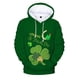 thumbnail image 3 of Sudadera con capucha de trébol de cuatro hojas con estampado 3D para hombre, sudadera con capucha de gran tamaño con gráficos de trébol de la suerte, sudadera con capucha para mujer, abrigo de manga l, 3 of 5
