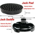 thumbnail image 3 of 4 Tons Floor Jack Saddle Rubber Pads Adapter Lift Guard Car Truck Repair Tool For Pinch Weld Jacks Adapter Lifting Protector, 3 of 5
