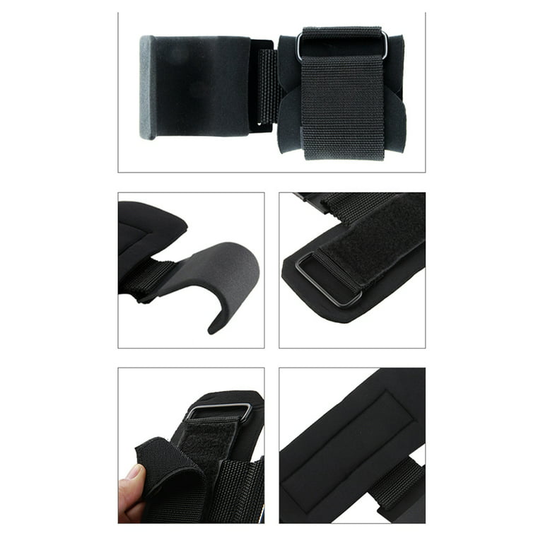 New Weight Lifting Hook Grips with Wrist Wraps Hand-Bar Wrist