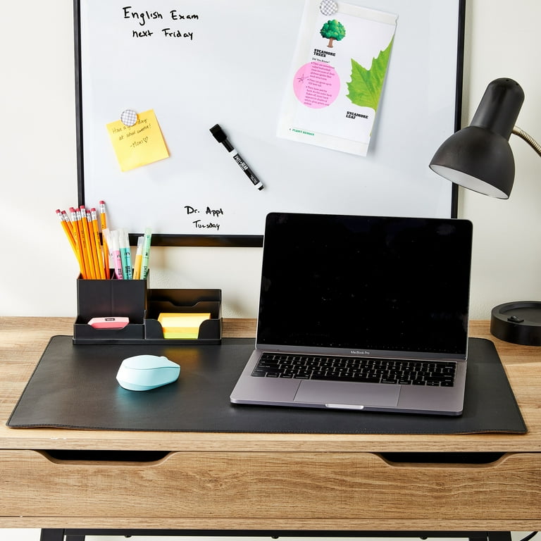 Pen+Gear Double-Sided Desk Pad, Leather Desk Mat with Assembled