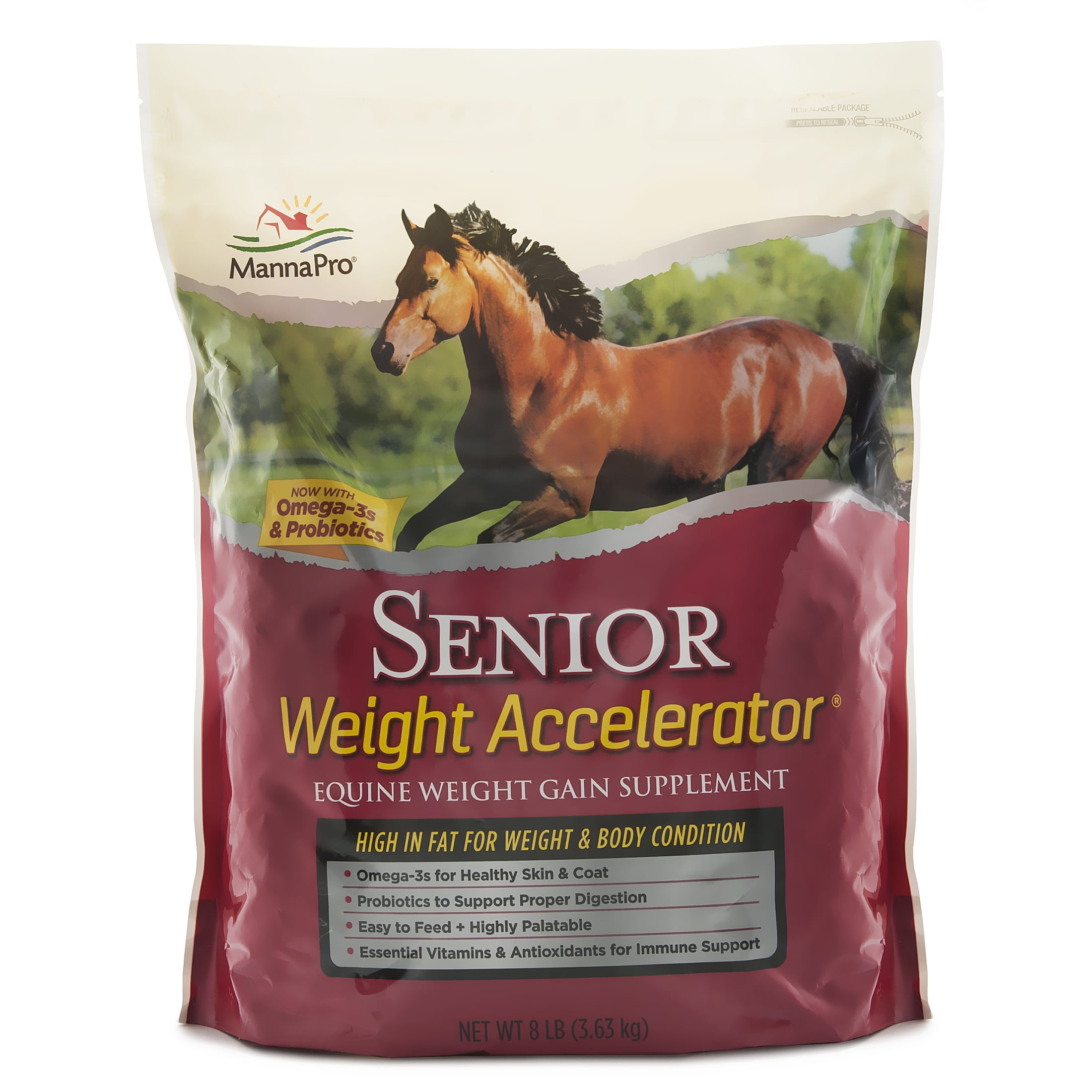 Manna Pro Weight Accelerator for Senior Horses, Equine Weight Gain