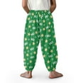 thumbnail image 5 of DISNIMO Green Christmas Harem Pants Girls Bloomer Harem Pants for Kids Lantern Pants for Girls Harem Bloomers Kids Baggy Pants Girls 3-7 Pants High Waisted Jogger Pants Loose Fit Sweatpants Girl, 5 of 7