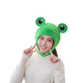 thumbnail image 1 of Gorro de disfraz de rana con orejas grandes, felpa, cosplay, fiesta, 1 of 3