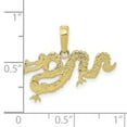 thumbnail image 3 of FJC Finejewelers 10k Yellow Gold Dragon Charmflat Engraved, 3 of 6