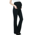 thumbnail image 2 of Maternity Women's Modern Boot Cut Denim Jeans - Black/Blue 25, 2 of 4