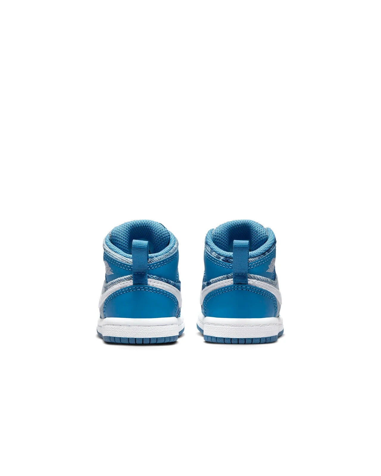 Big Kid's Jordan 1 Mid Washed Denim Dutch Blue/White (DM8951  400) - 3.5 : Clothing, Shoes & Jewelry