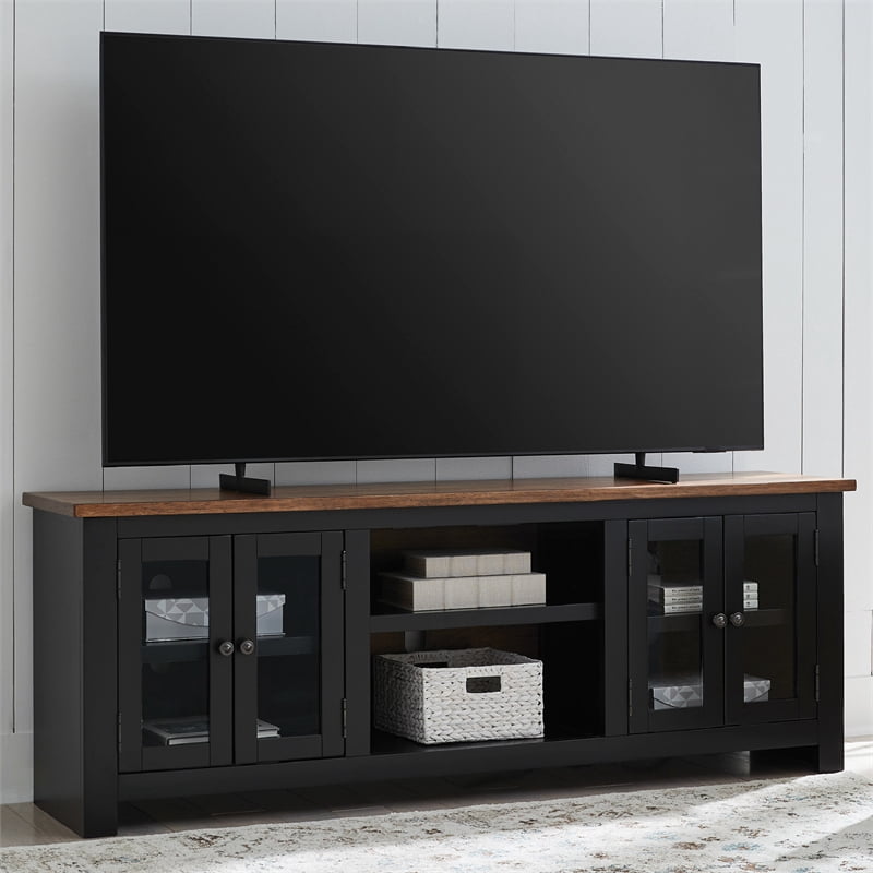 Signature Design by Ashley Wildenauer Black 76" TV Stand for TVs up to 87"