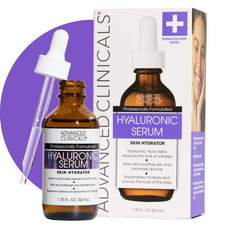 Advanced Clinicals Hyaluronic Acid Face Serum, 1.75 fl oz photo 1
