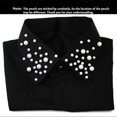 thumbnail image 2 of Pure Cotton Pearl Fake Collar Beautiful Detachable Collar Versatile Clothes Accessory for Woman Girl Lady (Black), 2 of 3