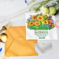 thumbnail image 3 of Sunflower Bouquet Pop Up Card, 3D Flower Greeting Card with Envelopes for Any Occasion, Birthday, Mother's Day, Anniversary, Valentines Day, 3 of 16