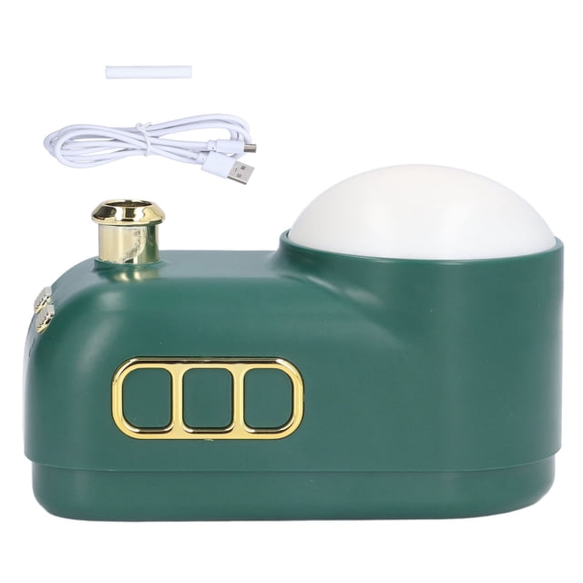 Humidificador USB Luz nocturna de atenuación de 3 niveles Estilo retro 2 modos de pulverización humidificadora Humidificador portátil para el hogar Verde