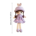 thumbnail image 3 of Super Soft 50Cm Plush Princess Rabbit Doll Handmade with Golden Brown Braided Hair and Embroidered Face, Perfect for Hugging Sleeping Traveling and Home Decoration, Ideal Gift, 3 of 5