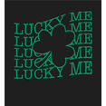 thumbnail image 2 of St Pats Lucky Me Long Sleeve Adult Hooded Sweatshirt-Medium-Black, 2 of 3