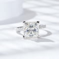 thumbnail image 4 of 5ct 18K Gold Princess Cut Moissanite Engagement Rings for Women D Color VVS1 Moissanite Rings Jewelry S925 Sterling Silver Women Diamond Rings with Certificate, 4 of 9
