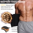 thumbnail image 4 of COMFREE Sauna Waist Trimmer Belt Men Workout Waist Trainer Sweat AB Belt with Adjustable Double Straps, 4 of 6