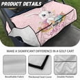 thumbnail image 6 of Whosucclay Rabbit Golf Cart Seat Protector, Anti-Fade 4 Front Pockets 4 Storage Pockets Golf Cart Seat Cover for Yamaha Club Car EZGO, 52.36" x 32.28", 6 of 7