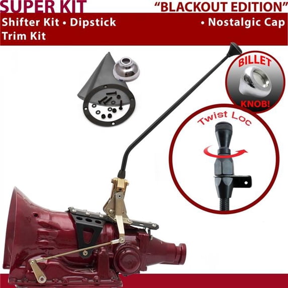 American Shifter FMX Shifter Kit Black 16 in. Trim Kit Dipstick for F24CE