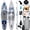 Frostfire Dragon, variant on SOLAVERO 12'5"×33" Extra Large Inflatable Stand Up Paddle Board with Seat Premium Accessories, Anti-Slip EVA Deck SUP Board For 2+1