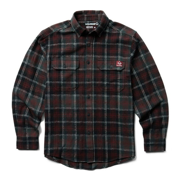Wolverine Glacier Heavyweight Flannel Shirt, Men's Button-Up Shirt, Sizes S-XXL