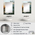 thumbnail image 4 of Designart "Sunset Waves Verdant Green Beauty" Coastal Oversized Wall Mirror - Beach Coastal Entryway Big Wall Mirror - Multiple Color Options, 4 of 6
