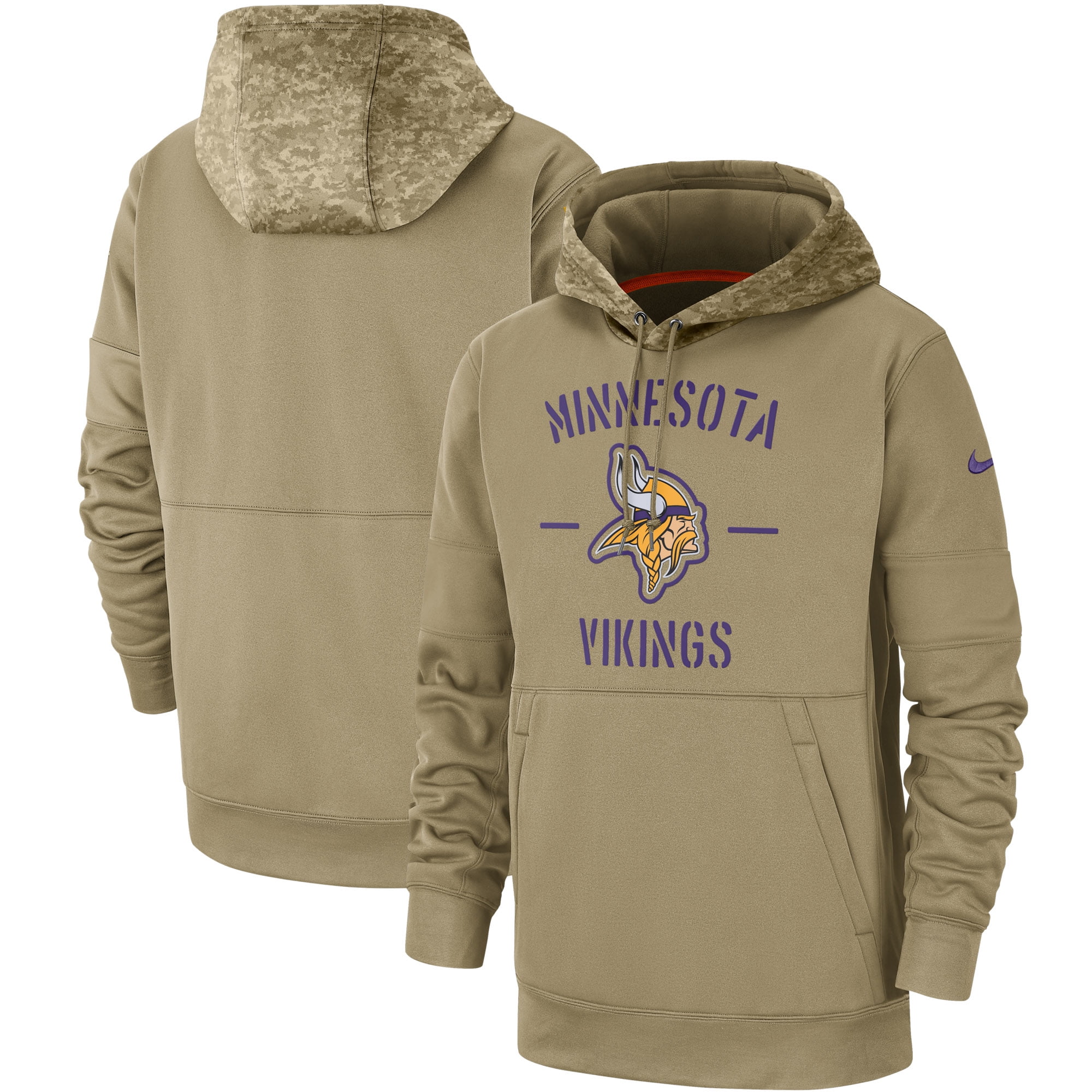 Minnesota Vikings Nike 2019 Salute to Service Sideline Therma Pullover