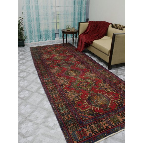 Vintage Maxie Pink/Purple Runner, 4'9" x 11'10"