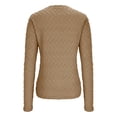 thumbnail image 5 of Crop Tops for Juniors Y2K Trendy Ribbed Knit Long Sleeve Crewneck Slim Fit Bodycon Layering Top, 5 of 8
